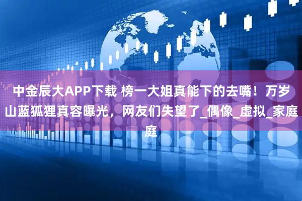 中金辰大APP下载 榜一大姐真能下的去嘴！万岁山蓝狐狸真容曝光，网友们失望了_偶像_虚拟_家庭