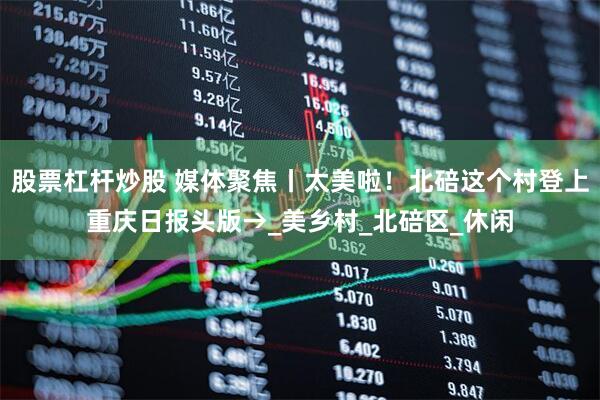 股票杠杆炒股 媒体聚焦丨太美啦！北碚这个村登上重庆日报头版→_美乡村_北碚区_休闲